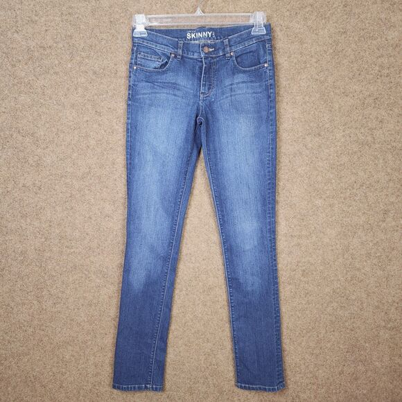 New York & Company Women Skinny Jeans Denim Medium Wash Size 2 Low Rise Stretch - Picture 1 of 10